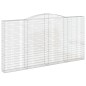 vidaXL Cesti Gabbioni ad Arco 5 pz 400x30x200/220 cm Ferro Zincato vidaXL Cesti Gabbioni ad Arco 5 pz 400x30x200/220 cm Ferro Zincato