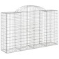 vidaXL Cesti Gabbioni ad Arco 9 pz 200x50x120/140 cm Ferro Zincato vidaXL Cesti Gabbioni ad Arco 9 pz 200x50x120/140 cm Ferro Zincato
