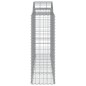vidaXL Cesti Gabbioni ad Arco 9 pz 200x50x120/140 cm Ferro Zincato vidaXL Cesti Gabbioni ad Arco 9 pz 200x50x120/140 cm Ferro Zincato
