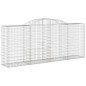 vidaXL Cesti Gabbioni ad Arco 3 pz 300x50x120/140 cm Ferro Zincato vidaXL Cesti Gabbioni ad Arco 3 pz 300x50x120/140 cm Ferro Zincato
