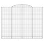 vidaXL Cesti Gabbioni ad Arco 6 pz 300x50x220/240 cm Ferro Zincato vidaXL Cesti Gabbioni ad Arco 6 pz 300x50x220/240 cm Ferro Zincato