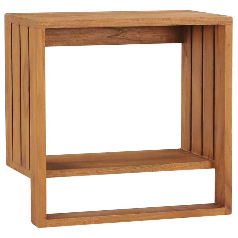 Porta Asciugamani a Parete 35x20x35 cm in Massello di Teak Porta Asciugamani a Parete 35x20x35 cm in Massello di Teak