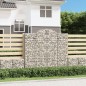 vidaXL Cesti Gabbioni ad Arco 2 pz 200x30x180/200 cm Ferro Zincato vidaXL Cesti Gabbioni ad Arco 2 pz 200x30x180/200 cm Ferro Zincato