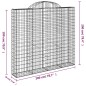 vidaXL Cesti Gabbioni ad Arco 2 pz 200x30x180/200 cm Ferro Zincato vidaXL Cesti Gabbioni ad Arco 2 pz 200x30x180/200 cm Ferro Zincato