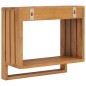 Porta Asciugamani a Parete 35x20x35 cm in Massello di Teak Porta Asciugamani a Parete 35x20x35 cm in Massello di Teak
