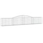 vidaXL Cesti Gabbioni ad Arco 4 pz 400x30x60/80 cm Ferro Zincato vidaXL Cesti Gabbioni ad Arco 4 pz 400x30x60/80 cm Ferro Zincato