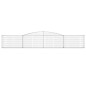 vidaXL Cesti Gabbioni ad Arco 4 pz 400x30x60/80 cm Ferro Zincato vidaXL Cesti Gabbioni ad Arco 4 pz 400x30x60/80 cm Ferro Zincato