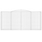 vidaXL Cesti Gabbioni ad Arco 6 pz 400x30x180/200 cm Ferro Zincato vidaXL Cesti Gabbioni ad Arco 6 pz 400x30x180/200 cm Ferro Zincato