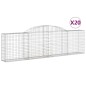vidaXL Cesti Gabbioni ad Arco 20 pz 300x30x80/100 cm Ferro Zincato vidaXL Cesti Gabbioni ad Arco 20 pz 300x30x80/100 cm Ferro Zincato
