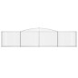 vidaXL Cesti Gabbioni ad Arco 15 pz 400x30x80/100 cm Ferro Zincato vidaXL Cesti Gabbioni ad Arco 15 pz 400x30x80/100 cm Ferro Zincato