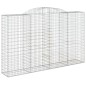 vidaXL Cesti Gabbioni ad Arco 7 pz 300x50x180/200 cm Ferro Zincato vidaXL Cesti Gabbioni ad Arco 7 pz 300x50x180/200 cm Ferro Zincato