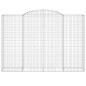 vidaXL Cesti Gabbioni ad Arco 2 pz 300x50x200/220 cm Ferro Zincato vidaXL Cesti Gabbioni ad Arco 2 pz 300x50x200/220 cm Ferro Zincato