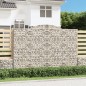 vidaXL Cesti Gabbioni ad Arco 5 pz 300x50x200/220 cm Ferro Zincato vidaXL Cesti Gabbioni ad Arco 5 pz 300x50x200/220 cm Ferro Zincato