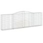 vidaXL Cesti Gabbioni ad Arco 6 pz 400x30x120/140 cm Ferro Zincato vidaXL Cesti Gabbioni ad Arco 6 pz 400x30x120/140 cm Ferro Zincato