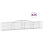 vidaXL Cesti Gabbioni ad Arco 25 pz 400x50x60/80 cm Ferro Zincato vidaXL Cesti Gabbioni ad Arco 25 pz 400x50x60/80 cm Ferro Zincato