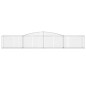 vidaXL Cesti Gabbioni ad Arco 25 pz 400x50x60/80 cm Ferro Zincato vidaXL Cesti Gabbioni ad Arco 25 pz 400x50x60/80 cm Ferro Zincato