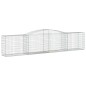 vidaXL Cesti Gabbioni ad Arco 3 pz 400x50x80/100 cm Ferro Zincato vidaXL Cesti Gabbioni ad Arco 3 pz 400x50x80/100 cm Ferro Zincato