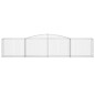 vidaXL Cesti Gabbioni ad Arco 3 pz 400x50x80/100 cm Ferro Zincato vidaXL Cesti Gabbioni ad Arco 3 pz 400x50x80/100 cm Ferro Zincato
