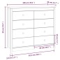 Armadietto Miele Grigio 100x40x90 cm in Legno Massello di Pino Armadietto Miele Grigio 100x40x90 cm in Legno Massello di Pino