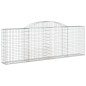 vidaXL Cesti Gabbioni ad Arco 3 pz 300x30x100/120 cm Ferro Zincato vidaXL Cesti Gabbioni ad Arco 3 pz 300x30x100/120 cm Ferro Zincato