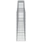 vidaXL Cesti Gabbioni ad Arco 9 pz 400x30x100/120 cm Ferro Zincato vidaXL Cesti Gabbioni ad Arco 9 pz 400x30x100/120 cm Ferro Zincato