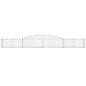 vidaXL Cesti Gabbioni ad Arco 4 pz 400x30x40/60 cm Ferro Zincato vidaXL Cesti Gabbioni ad Arco 4 pz 400x30x40/60 cm Ferro Zincato