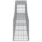 vidaXL Cesti Gabbioni ad Arco 4 pz 400x30x40/60 cm Ferro Zincato vidaXL Cesti Gabbioni ad Arco 4 pz 400x30x40/60 cm Ferro Zincato