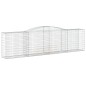 vidaXL Cesti Gabbioni ad Arco 3 pz 400x50x100/120 cm Ferro Zincato vidaXL Cesti Gabbioni ad Arco 3 pz 400x50x100/120 cm Ferro Zincato