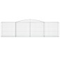 vidaXL Cesti Gabbioni ad Arco 3 pz 400x50x100/120 cm Ferro Zincato vidaXL Cesti Gabbioni ad Arco 3 pz 400x50x100/120 cm Ferro Zincato