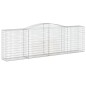 vidaXL Cesti Gabbioni ad Arco 3 pz 400x50x120/140 cm Ferro Zincato vidaXL Cesti Gabbioni ad Arco 3 pz 400x50x120/140 cm Ferro Zincato