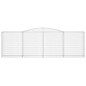vidaXL Cesti Gabbioni ad Arco 5 pz 400x50x120/140 cm Ferro Zincato vidaXL Cesti Gabbioni ad Arco 5 pz 400x50x120/140 cm Ferro Zincato