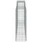 vidaXL Cesti Gabbioni ad Arco 3 pz 400x50x140/160 cm Ferro Zincato vidaXL Cesti Gabbioni ad Arco 3 pz 400x50x140/160 cm Ferro Zincato