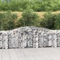 vidaXL Cesti Gabbioni ad Arco 7 pz 400x50x80/100 cm Ferro Zincato vidaXL Cesti Gabbioni ad Arco 7 pz 400x50x80/100 cm Ferro Zincato
