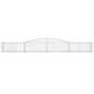 vidaXL Cesti Gabbioni ad Arco 20 pz 400x50x40/60 cm Ferro Zincato