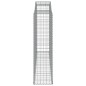 vidaXL Cesti Gabbioni ad Arco 3 pz 300x50x180/200 cm Ferro Zincato