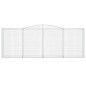 vidaXL Cesti Gabbioni ad Arco 15 pz 400x50x140/160 cm Ferro Zincato vidaXL Cesti Gabbioni ad Arco 15 pz 400x50x140/160 cm Ferro Zincato