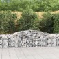 vidaXL Cesti Gabbioni ad Arco 9 pz 400x50x60/80 cm Ferro Zincato vidaXL Cesti Gabbioni ad Arco 9 pz 400x50x60/80 cm Ferro Zincato