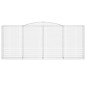 vidaXL Cesti Gabbioni ad Arco 2 pz 400x50x160/180 cm Ferro Zincato vidaXL Cesti Gabbioni ad Arco 2 pz 400x50x160/180 cm Ferro Zincato
