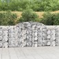vidaXL Cesti Gabbioni ad Arco 8 pz 300x30x100/120 cm Ferro Zincato vidaXL Cesti Gabbioni ad Arco 8 pz 300x30x100/120 cm Ferro Zincato