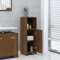 Armadietto Bagno Rovere Marrone 30x30x95cm in Legno Multistrato Armadietto Bagno Rovere Marrone 30x30x95cm in Legno Multistrato