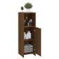 Armadietto Bagno Rovere Marrone 30x30x95cm in Legno Multistrato Armadietto Bagno Rovere Marrone 30x30x95cm in Legno Multistrato