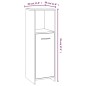 Armadietto Bagno Rovere Marrone 30x30x95cm in Legno Multistrato Armadietto Bagno Rovere Marrone 30x30x95cm in Legno Multistrato