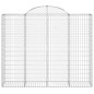 vidaXL Cesti Gabbioni ad Arco 7 pz 200x50x160/180 cm Ferro Zincato vidaXL Cesti Gabbioni ad Arco 7 pz 200x50x160/180 cm Ferro Zincato