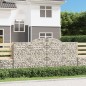 vidaXL Cesti Gabbioni ad Arco 5 pz 300x50x140/160 cm Ferro Zincato vidaXL Cesti Gabbioni ad Arco 5 pz 300x50x140/160 cm Ferro Zincato