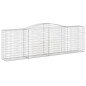 vidaXL Cesti Gabbioni ad Arco 7 pz 400x50x120/140 cm Ferro Zincato vidaXL Cesti Gabbioni ad Arco 7 pz 400x50x120/140 cm Ferro Zincato