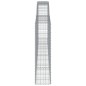 vidaXL Cesti Gabbioni ad Arco 3 pz 400x30x120/140 cm Ferro Zincato vidaXL Cesti Gabbioni ad Arco 3 pz 400x30x120/140 cm Ferro Zincato