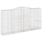 vidaXL Cesti Gabbioni ad Arco 6 pz 400x50x200/220 cm Ferro Zincato vidaXL Cesti Gabbioni ad Arco 6 pz 400x50x200/220 cm Ferro Zincato