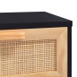 Tavolino Nero 80x40x30 cm Legno Multistrato e Massello di Pino Tavolino Nero 80x40x30 cm Legno Multistrato e Massello di Pino