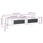 Tavolino Nero 80x40x30 cm Legno Multistrato e Massello di Pino Tavolino Nero 80x40x30 cm Legno Multistrato e Massello di Pino