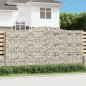 vidaXL Cesti Gabbioni ad Arco 2 pz 400x30x200/220 cm Ferro Zincato vidaXL Cesti Gabbioni ad Arco 2 pz 400x30x200/220 cm Ferro Zincato